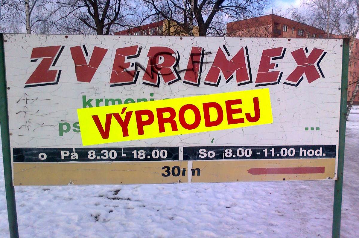 Zverimex – výprodej