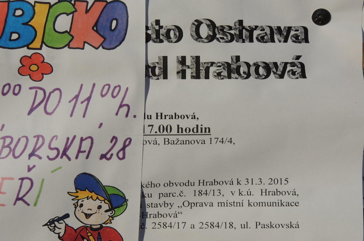 Nejen informační tabule v Hrabové