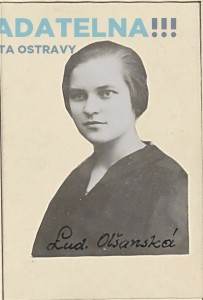 Ludmila Olšanská v r. 1927 [str. 211 – 224]