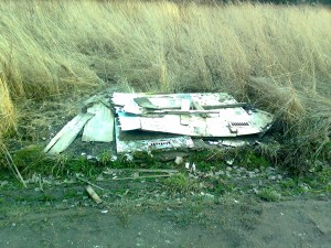 Odpad v okolí ulice U Řeky