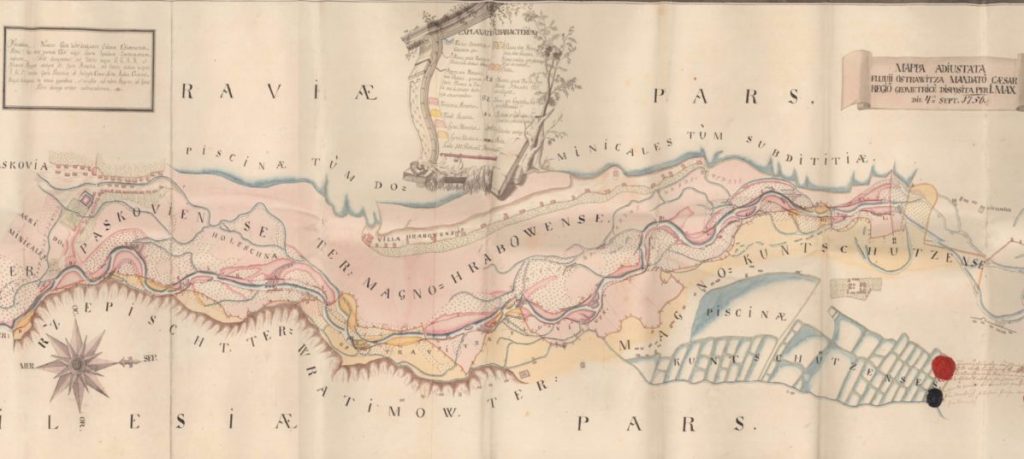 Mapa Hrabové 1756