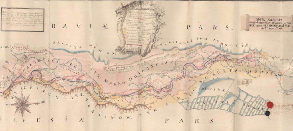 Mapa Hrabové 1756