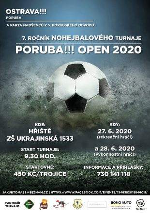 Pozvánka hrabovanům: Poruba Open letos slibuje mimořádnou kvalitu (27.-28.6. 2020)