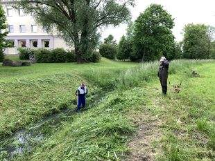 (FOTO) Odborná firma pokosila trávu v Šídloveckém potoce