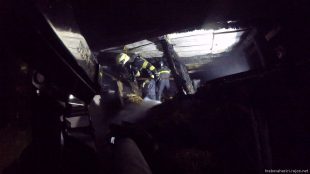 (FOTO) Dobrovolní hasiči z Hrabové zasahovali při požáru kůlny