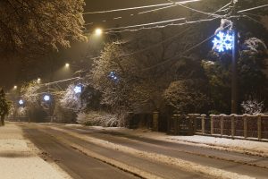Letošní vánoční osvětlení na části ulice Paskovská