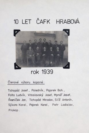 (FOTO) Zpátky do minulosti: Oddíl kopané Hrabové dnes slaví 92 let od své první valné hromady