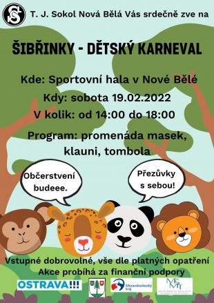 Dětský karneval – 19.2. 2022