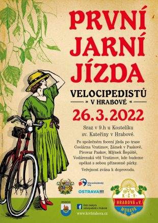 Velocipedisté: První jarní jízda – 26.3. 2022