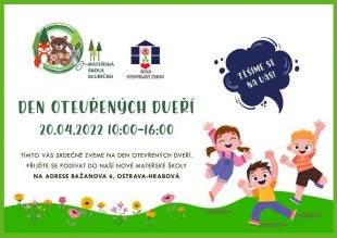 Hrabová: Den otevřených dveří v MŠ Klubíčko – 20.4. 2022