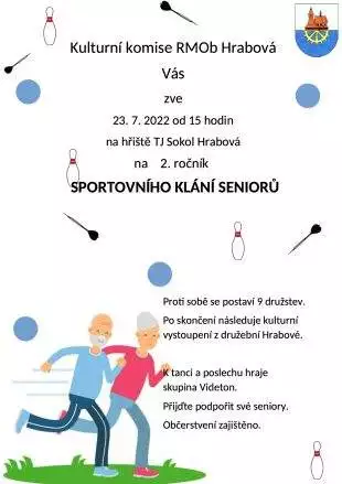 Sportovní klání seniorů v Hrabové – 23.7. 2022