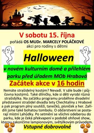 Marcela Poláčková: Helloween pro rodiny s dětmi – 15.10. 2022