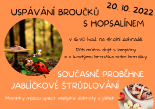 MŠ Klubíčko: Uspávání broučků s Hopsalínem – 20.10. 2022