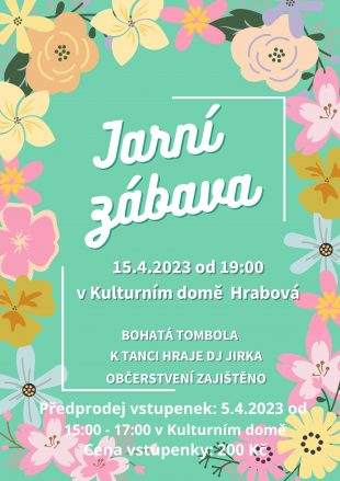 Hrabová: Jarní zábava – 15.4. 2023