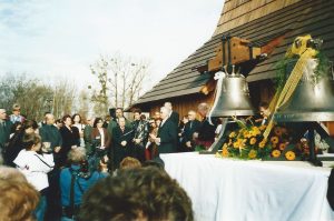Projev hrabovského starosty Ing. Bohumila Rundta při slavnostním předání novostavby kostela, 30. října 2004