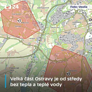 Hrabová: Obnovení dodávek tepla se očekává do dnešního poledne